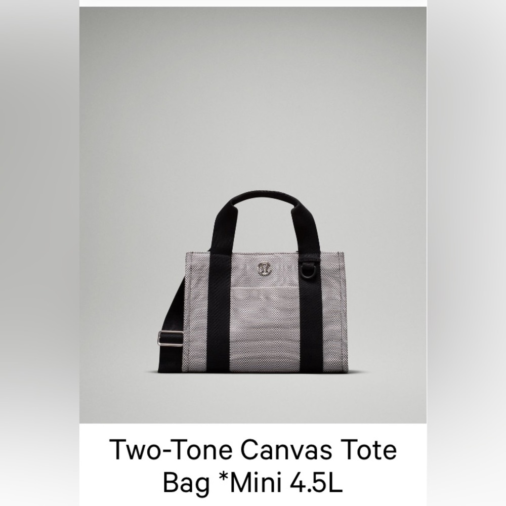 Lululemon 🔥🔥 Viral 🔥🔥 Two-Tone Canvas Tote
Bag *Mini 4.5L